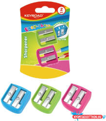 Keyroad Hegyezõ 2 lyukú 2 db/bliszter Keyroad Easy-sharp vegyes színek (ORI_43631)