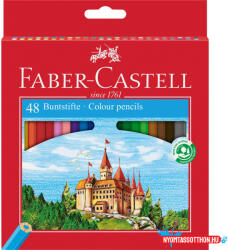 Faber-Castell Színes ceruza készlet hatszögletű kastélyos Faber-Castell 48klf. szín - nyomtassotthon