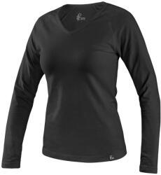 CXS Tricou de damă CXS MARY cu decolteu în V - Neagră | 2XL (1620-121-800-96)