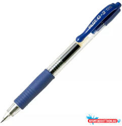 Pilot Zselés toll 0, 5mm, nyomógombos Pilot G-2, írásszín kék (ORI_BLG25L)