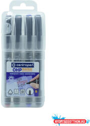 Centropen Alkoholos marker készlet, 0, 3mm, S OHP Centropen 2634, 4 különféle szín (ORI_626340401)