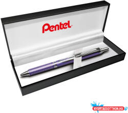 Pentel Rollertoll 0, 35mm, fém viola test, Pentel Energel BL407V-A vkék (ORI_BL407VA)