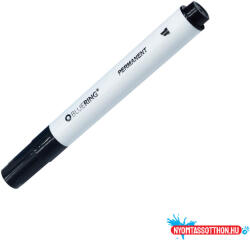 BLUERING Alkoholos marker 1-4mm, vágott végű Bluering® fekete (ORI_JJ20523BFK)