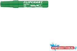 ICO Flipchart marker vízbázisú 1-4mm, vágott Artip 12 zöld (ORI_9580002005)