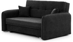  Canapea extensibila cu 2 locuri LAINE, neagra Canapea