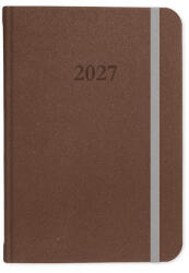 Period Határidőnapló B/6 Heti Velour Barna 2027 (P41144714)