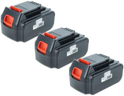VHBW 3x Akkumulátor Black & Decker LBXR20, LBX20, LB20, LB2X4020 Elektromos Szerszámhoz - 4000 mAh, 20 V, Li-Ion (889009181)