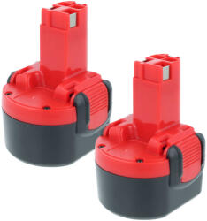 VHBW 2x Akkumulátor Bosch 2 607 335 260, 2 607 001 380 Elektromos Szerszámhoz - 3300 mAh, 9.6 V, NiMH (889009189)
