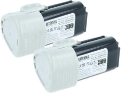 EXTENSILO 2 db EXTENSILO akkumulátor Black & Decker BL1310, BL1110, BL1510 és LB12 helyett - 2500 mAh, 12 V, Li-ion (889009131)