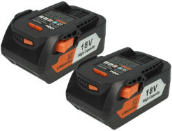 VHBW 2x Akkumulátor AEG B1814, B1817G, B1814G, B1817, L1815 Elektromos Szerszámhoz - 4000 mAh, 18 V, Li-Ion (889009168)