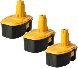 VHBW 3x Akkumulátor Dewalt DC9096, DE9039, DE9095, DC9099, DE9096 elektromos szerszámhoz - 4000 mAh, 18 V, NiMH (889009198)
