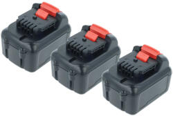 VHBW 3x Akkumulátor Dewalt DCB127, DCB125, DCB123, DCB121, DCB120 Elektromos Szerszámhoz - 4000 mAh, 12 V, Li-Ion (889010228)