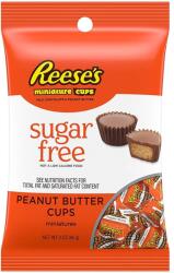 Reese Reese's mogyoróvajjal töltött minitortácskák cukormentes tejcsokoládé bevonattal, 85 g (11866)