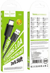 hoco. X88 USB - Type-C adat- és töltőkábel 2m (fekete)