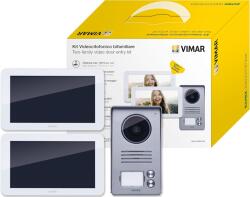 Vimar Videó Kaputelefon szett 2x érintőképernyő 7 LCD Plug And Play Kamera 120° IP44 (k40916)