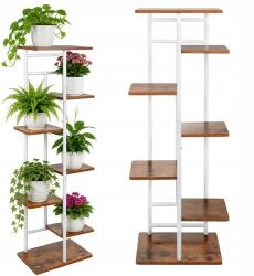 Gardlov Fém Virágtartó Virágoknak és Növényeknek, álló virágtartó 120 cm, 7 Szintes (Kwietnik stojący 120cm - 7 półek Gardlov)