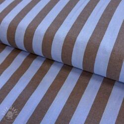  Pamutvászon YARN DYED NOVA Stripe blue brown