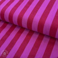  Pamutvászon YARN DYED NOVA Stripe red fuchsia