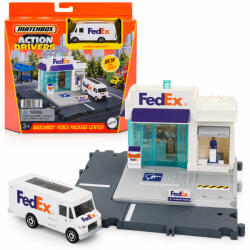 Matchbox Set de joaca Matchbox Action Drivers Centrul de colete FedEx cu camion inclus, scara 1: 64 (HLY62 - 3050)