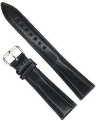  Curea Piele Naturală Neagră - 18/20/22 mm - Lungime XL (135+80 mm) (5738)