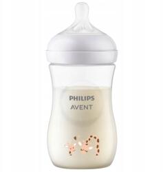 Philips Természetes Reszponzív cumisüveg Csecsemőknek Zsiráf 260 ml (SCY903/66)