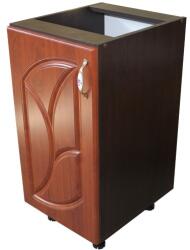 Spectral Mobila Corp inferior cu 1 usa stanga Zebra, Wenge/ MDF Cedru Frunza, fara blat, 40 x 82 x 50 cm