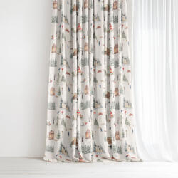 Goldea draperie de crăciun valencia - vacanța de iarnă 280x135 cm