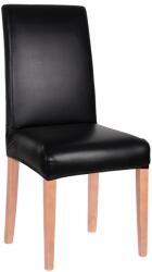  Husa universala pentru scaun, marime universala, poliester si spandex, 45 x 60 cm, imiatie piele negru (HA-0036)