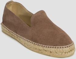 Manebi Espadrile Din Piele De Căprioară Pentru Bărbați Manebi Hamptons Flat Espadrilles Maro
