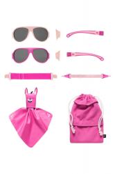 Mokki Ochelari de soare pentru copii MOKKI Click & Change, protectie UV, roz, 2-5 ani, set 2 perechi (mokki-MO8006)