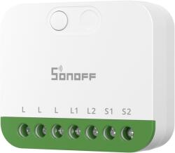 SONOFF Releu Smart Sonoff MINI-2GS, Matter, Control aplicatie, 2 canale, 16A, WiFI, Alb (MINI-2GS)