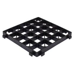 Procart Pavela grila ecologica, capacitate 180 t/mp, gratar h30, 33x33x3 cm, pp si pe, neagra (GP11435)