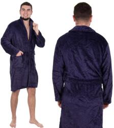  Halat de baie pentru barbati pana la genunchi, marimea M/L, mov (HA-7382)