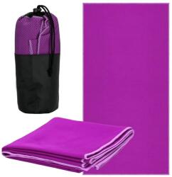  Prosop de plaja cu uscare rapida, husa de transport, 75x150cm, violet (CS-0039) Prosop