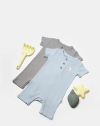 BabyCosy Set 2 salopete scurte Bamboo, blue, BabyCosy, 50%bumbac+50% bambus (Marime: 12-18 Luni) (BC-CSYB9038-12) - esell