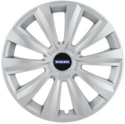 AutoHelix MSA Set 4 capace roti 15 inchi (R15) Delta Gri, Compatibile cu Volvo (4635)