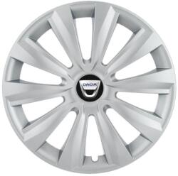 AutoHelix MSA Set 4 capace roti 15 inchi (R15) Delta Gri, Compatibile Cu Dacia (4908)