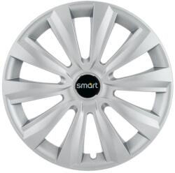 AutoHelix MSA Set 4 capace roti 15 inchi (R15) Delta Gri, Compatibile cu Smart (4631)