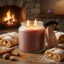 Pure Integrity Szójaviasz gyertya Almás rétes (HOT APPLE STRUDEL) 16 uncia (454g)