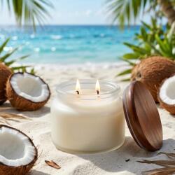 Pure Integrity Szójaviasz gyertya Kókuszillatú szellő (COCONUT BREEZE) 10 uncia (284g)