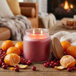 Pure Integrity Szójaviasz gyertya Vörösáfonya - Mandarin (CRANBERRY TANGERINE) 16 oz (454g)