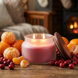 Pure Integrity Szójaviasz gyertya Vörösáfonya - Mandarin (CRANBERRY TANGERINE) 10 uncia (284g)