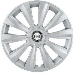 AutoHelix MSA Set 4 capace roti 15 inchi (R15) Delta Gri, Compatibile Cu Fiat (4912)