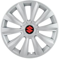 AutoHelix MSA Set 4 capace roti 15 inchi (R15) Delta Gri, Compatibile Cu Suzuki (4952)