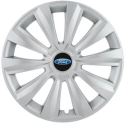 AutoHelix MSA Set 4 capace roti 15 inchi (R15) Delta Gri, Compatibile cu Ford (4592)