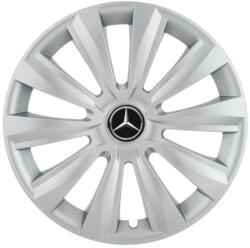AutoHelix MSA Set 4 capace roti 15 inchi (R15) Delta Gri, Compatibile Cu Mercedes (4928)