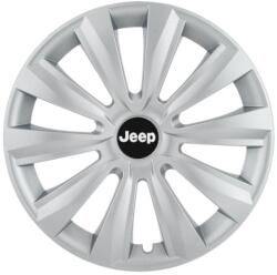 AutoHelix MSA Set 4 capace roti 15 inchi (R15) Delta Gri, Compatibile Cu Jeep (4919)