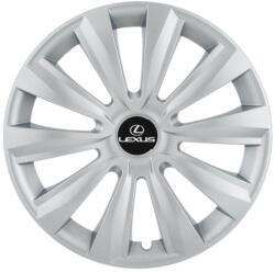 AutoHelix MSA Set 4 capace roti 15 inchi (R15) Delta Gri, Compatibile cu Lexus (4597)