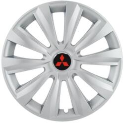 AutoHelix MSA Set 4 capace roti 15 inchi (R15) Delta Gri, Compatibile Cu Mitsubishi (4932)