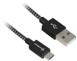 Sharkoon USB 2.0 A-B black / grey 0.5m - Aluminum + Braid (4044951026999)